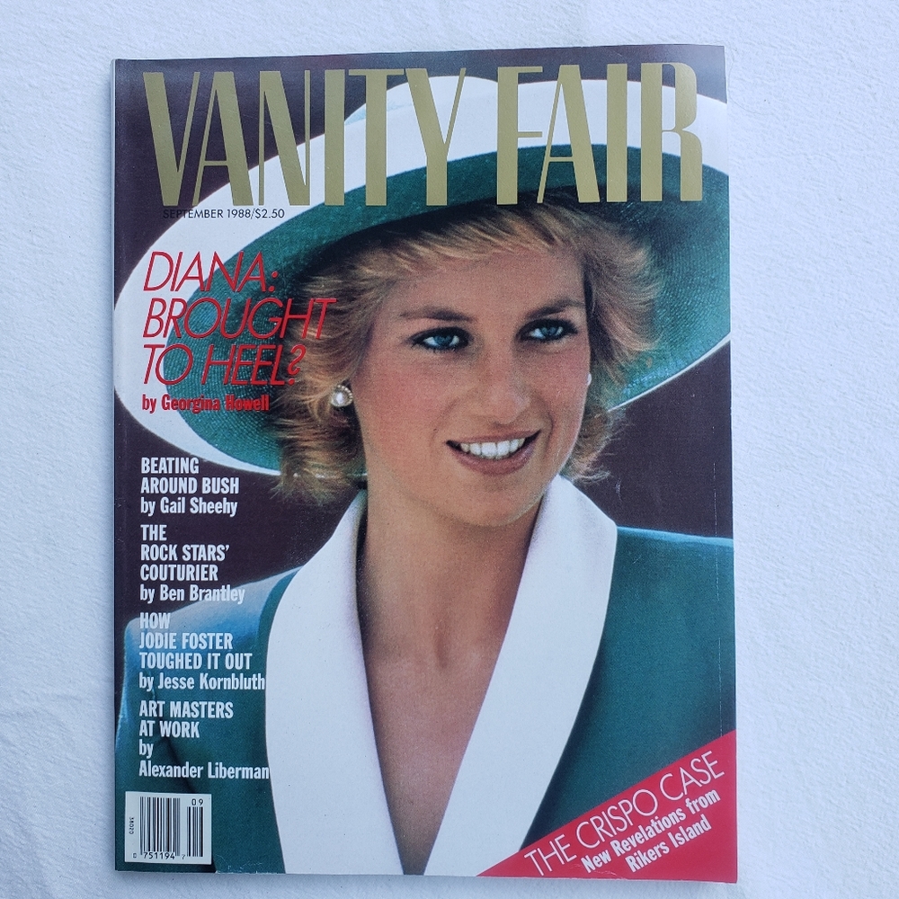 Vintage Vanity Fair Magazine/ Princess Dianna